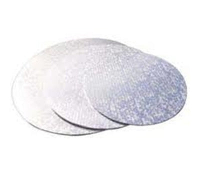 Cake boards Round Silver masonite 6mm Collection Image