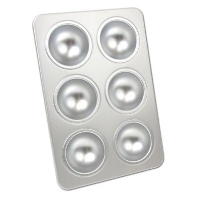 ON SPECIAL 6 cavity hemisphere cake pan Fat Daddios 7cm half spheres