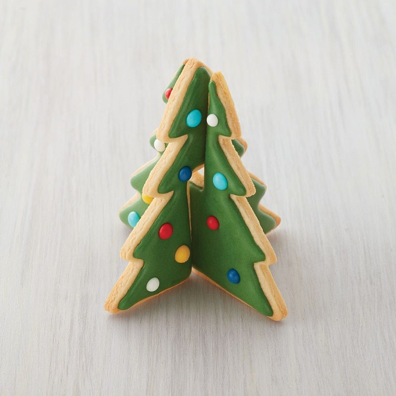 3D Christmas tree cookie example