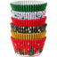 Christmas traditional Plain and printed standard cupcake papers 150 pack