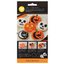 Full Moon and pumpkin cookie Cutter set with matching stencils