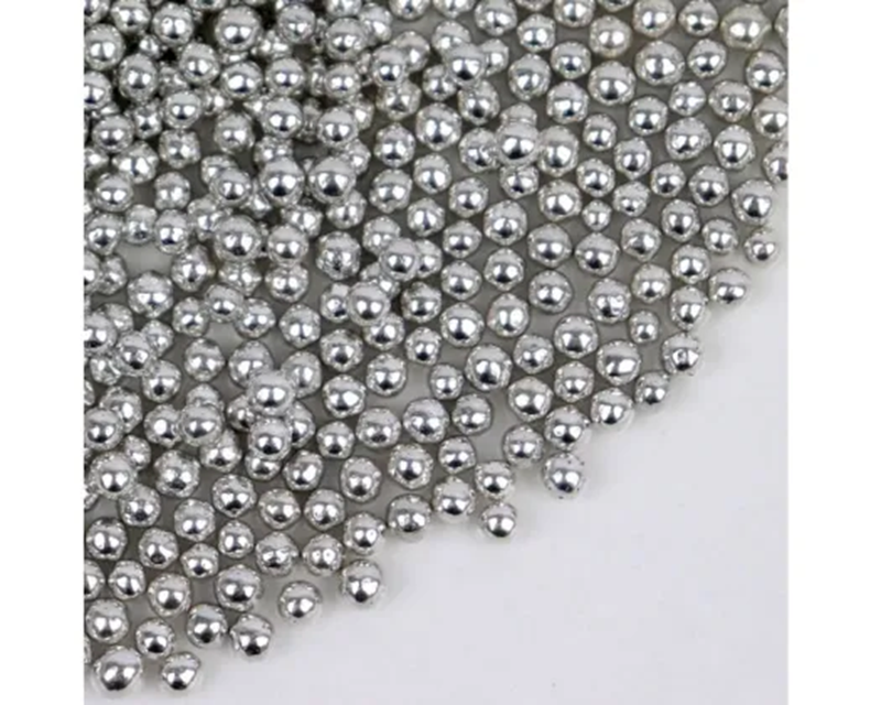4mm silver cachous