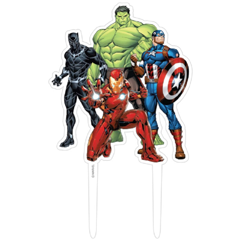 MARVEL AVENGERS POWERS UNITE ACRYLIC CAKE TOPPER