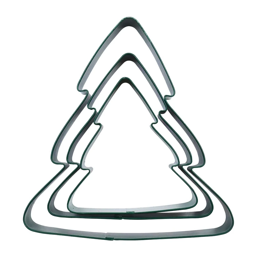 Christmas Tree Nesting set 3 cookie cutters by PME