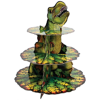 Dinosaur T Rex cupcake stand