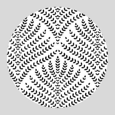 3 piece stencil set Fern