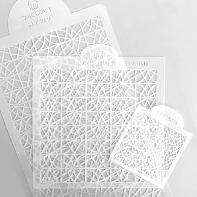 3 piece stencil set Geometric