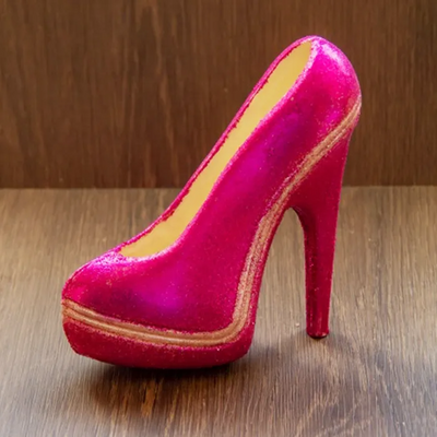 3d platform stiletto high heel shoe chocolate mould