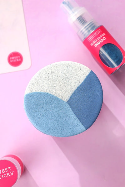 Sweet Sticks glitter pump Indigo