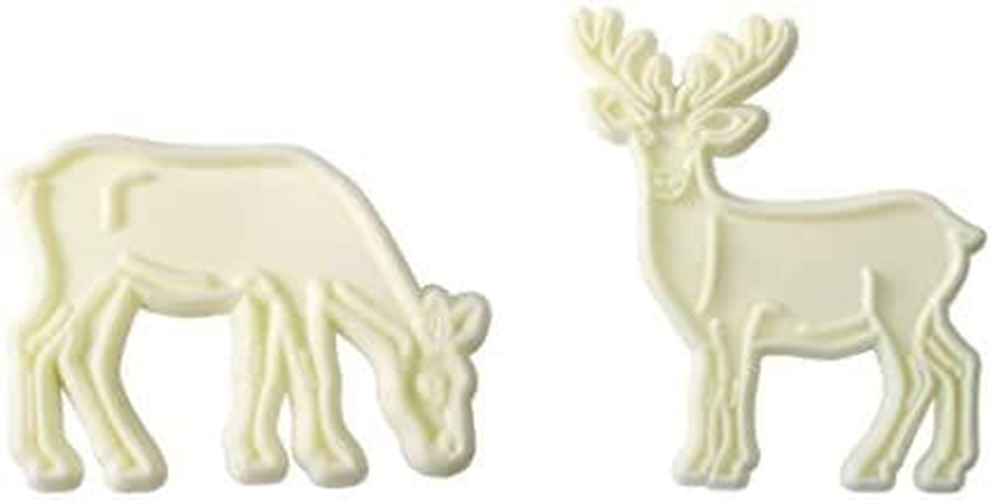 Reindeer Christmas tree and leaves icing cutter set by Jem