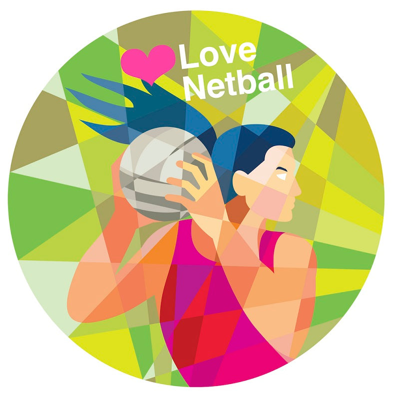 Edible icing image Netball