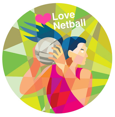 Edible icing image Netball