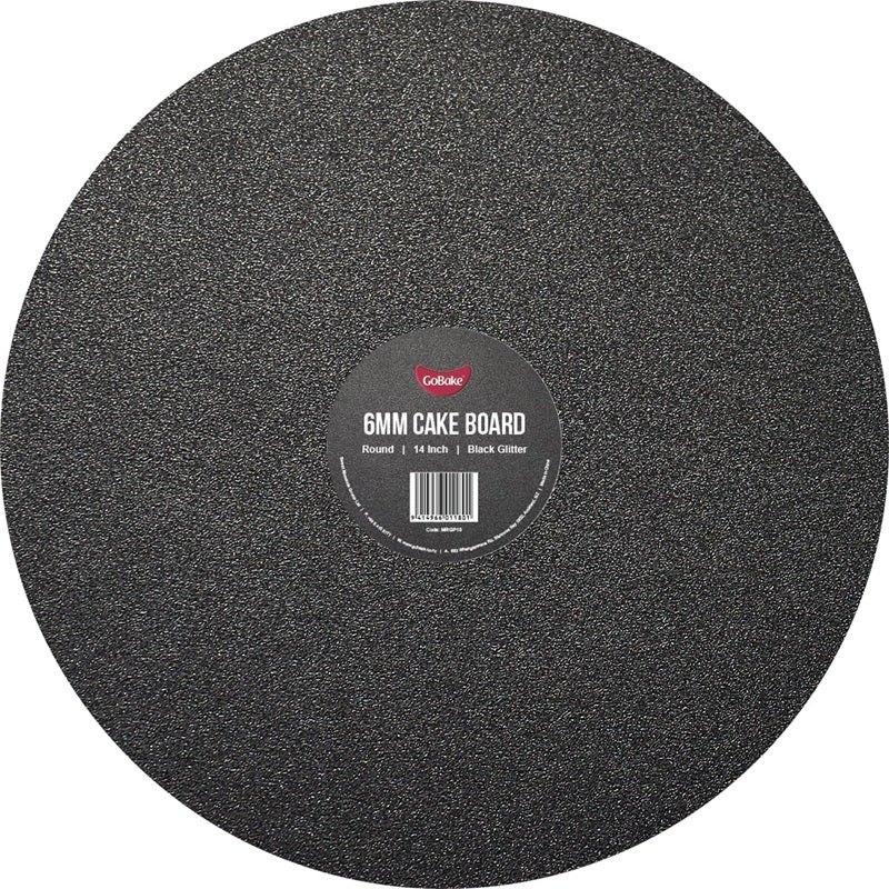 Glitter Black cake board round 14 inch