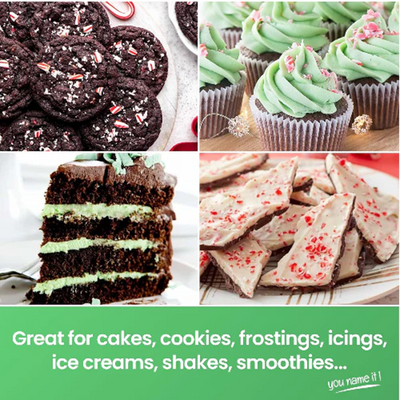 Baked goods made with peppermint emulsion by Lorann