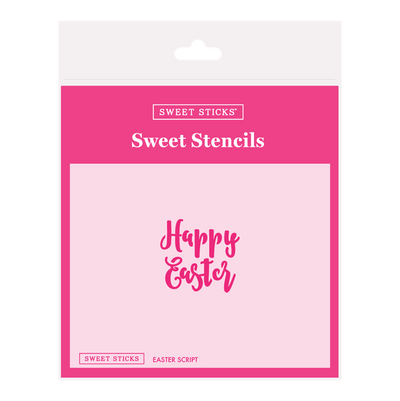Happy Easter Script Stencil by Sweet Sticks