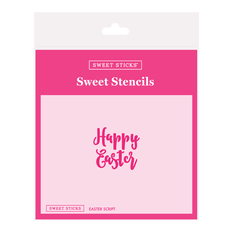 Happy Easter Script Stencil by Sweet Sticks