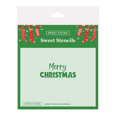 Merry Christmas Writing Stencil by Sweet Sticks