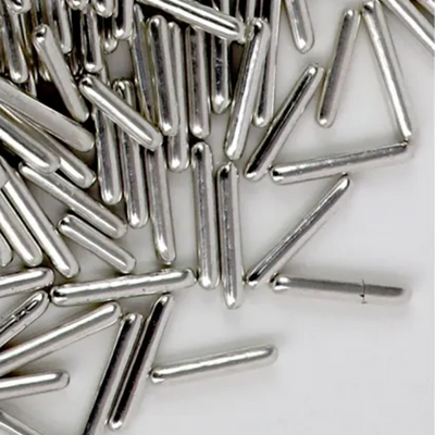 silver rods cachous jar by Kiwicakes 100ml jar