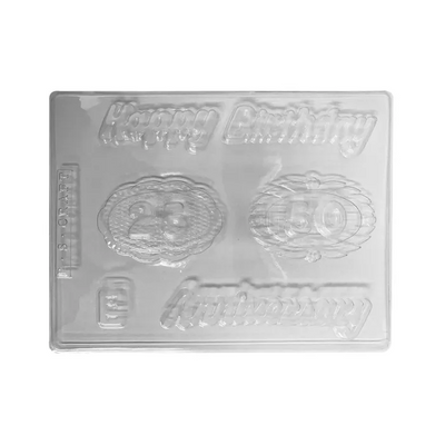 Anniversary & Birthday chocolate mould with numbers 25 & 50