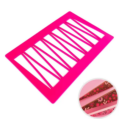 Triangle Shards template chablon transfer silicone mat