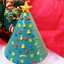 Example of completed chocolate Christmas tree using the BWB 3D Standing Christmas tree large chocolate Mould