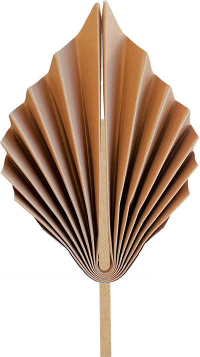 Paper palm leaf cake topper 2 per pack Acorn