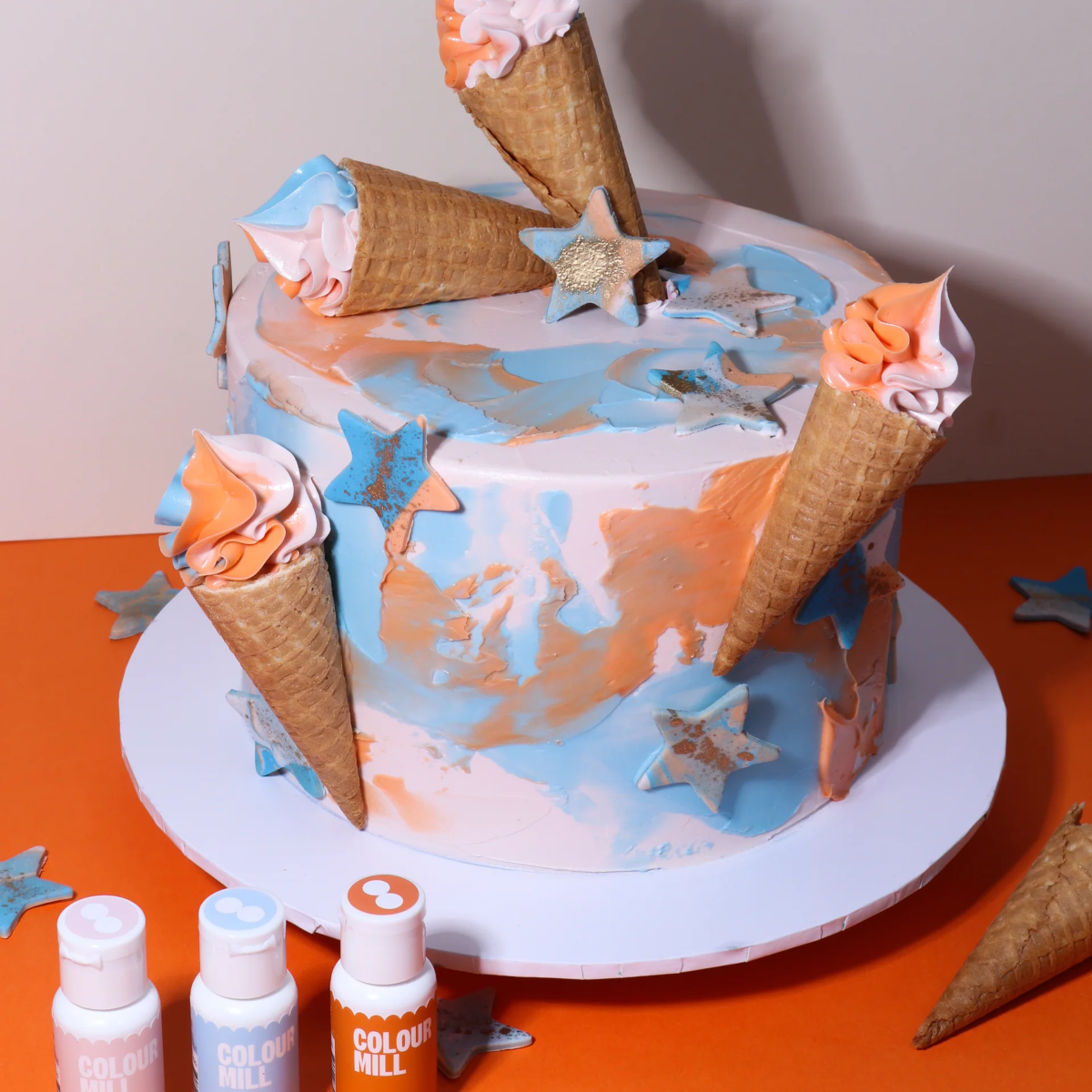 100ml XL bottle Colour Mill Oil Based Food Colouring Baby Blue