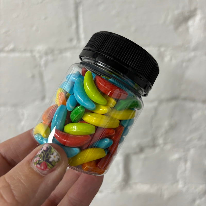 Banana shaped jumbo sprinkles Kiwicakes Jar