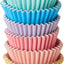 Pastel foil lined multi colours cupcake papers by PME 100 pack