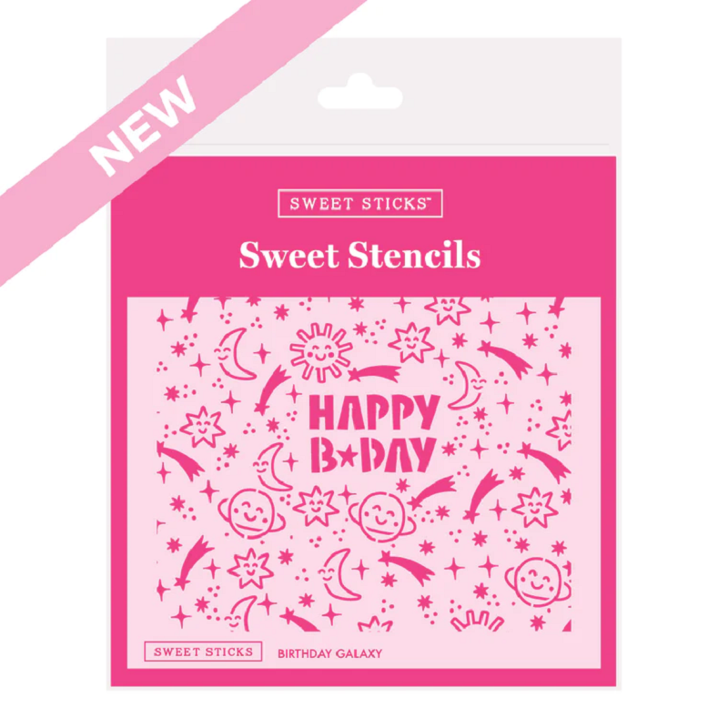 Birthday galaxy Stencil by Sweet Sticks