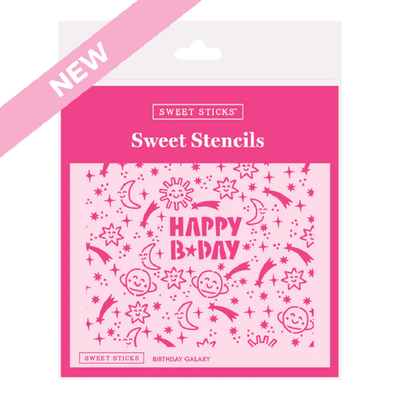 Birthday galaxy Stencil by Sweet Sticks