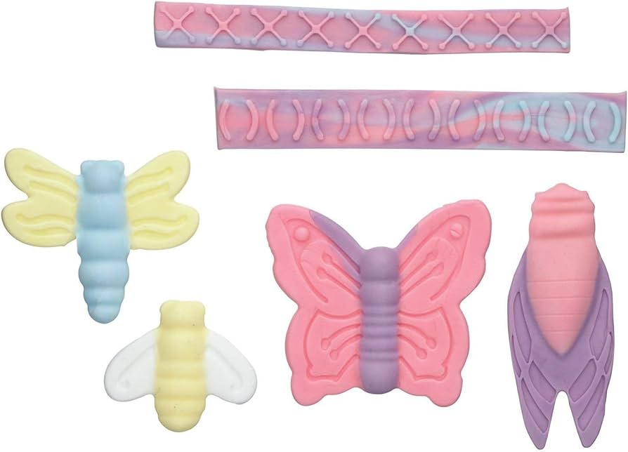 SPECIAL 50% OFF Borders Butterfly Dragonfly and Bee silicone mould Sweetly Does It