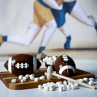 3d rugby football chocolate mould large