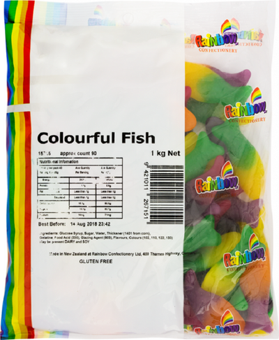 Colourful Fish Gummy Candy lollies