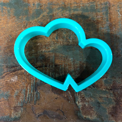 Double entwined hearts Quality plastic cookie cutter by Wilton