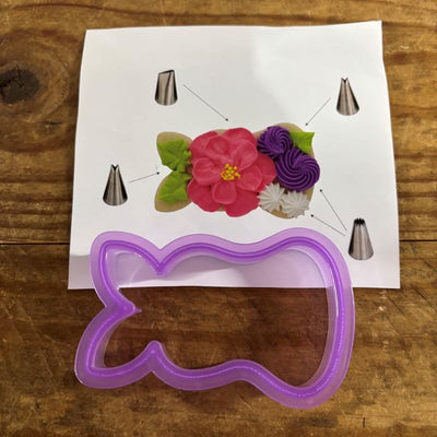 use for floral posy bouquet too cookie cutter 90mm quality plastic cutter