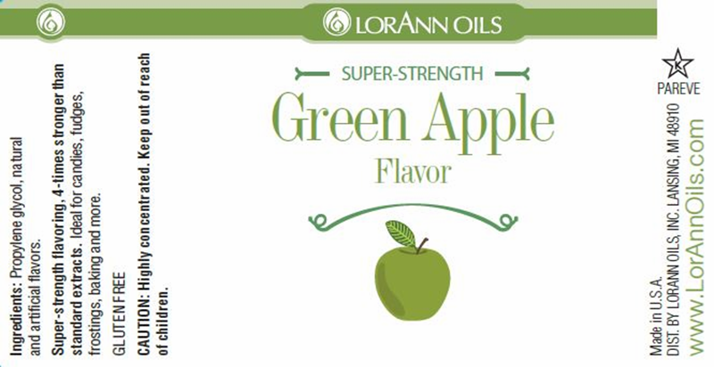 Lorann Oils flavouring 1oz 29.5ml Green Apple