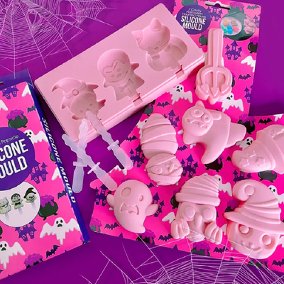 Haunted House Halloween 7 cavity silicone bite size mould