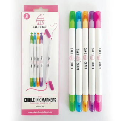Marker pens edible ink Neon Colours