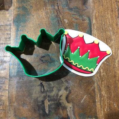 Christmas Elf Or Jesters hat or crown Green Metal Cookie Cutter