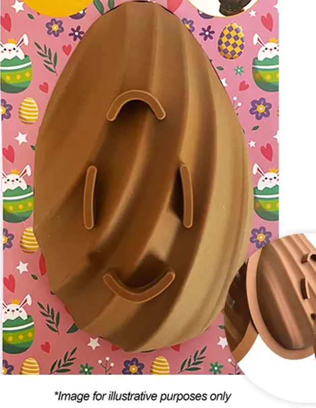 Large Easter egg silicone chocolate mould Swirl EGG