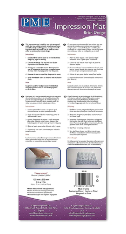 PME impression mat Brick