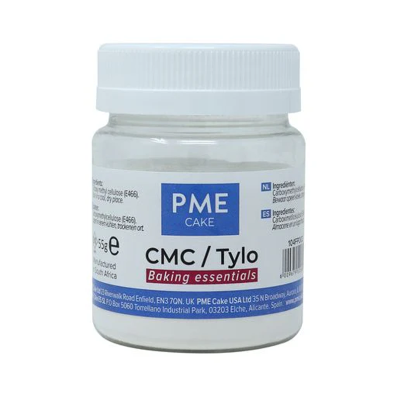 Jar of PME Cake CMC/Tylo on a white background