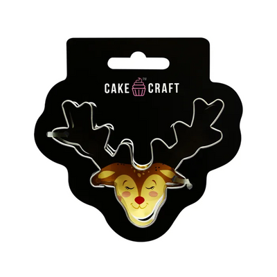 Reindeer face with antlers Cookie Cutter