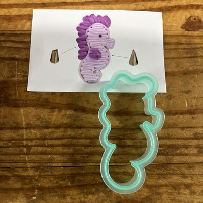 Seahorse cookie cutter 100mm quality plastic cutter