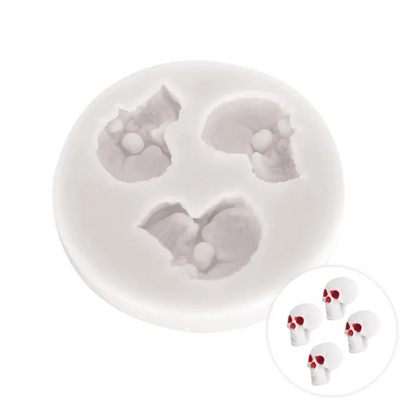 Small skulls silicone mould