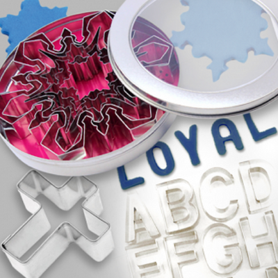 Snowflake intricate set of 5 cookie cutters & fondant too