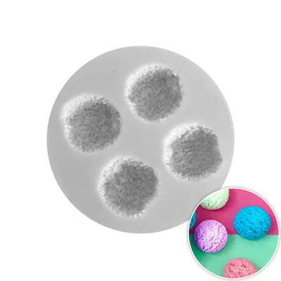 Textured half spheres silicone mould