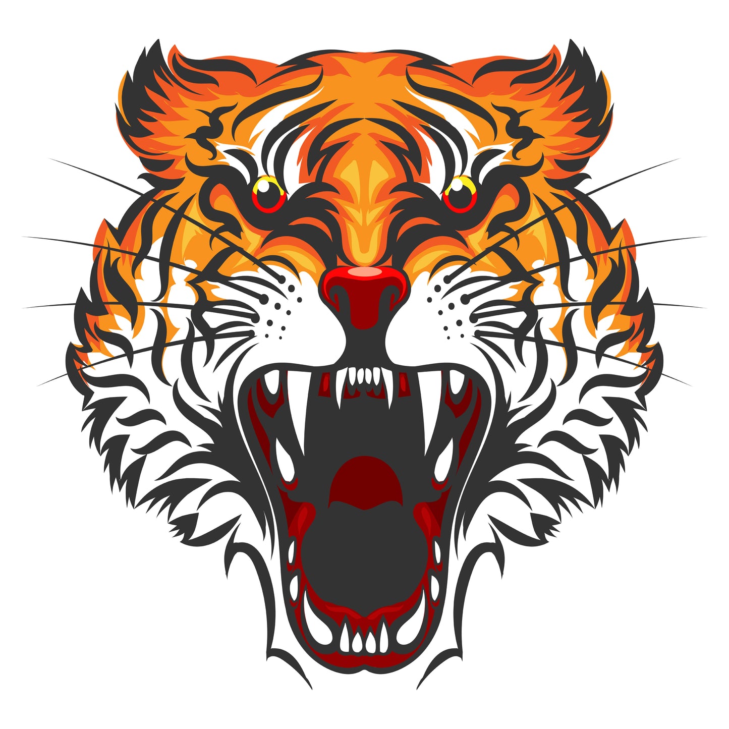 Edible icing image Tiger