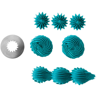 Large Wilton icing nozzle tip 6B XL swirls